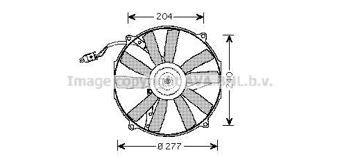 AVA QUALITY COOLING Вентилятор, охлаждение двигателя MS7513